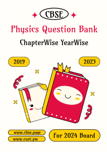 CBSE Class 12  Physics 2024 Question bank Sample