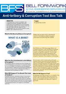 Anti Bribery Tool Box Talk