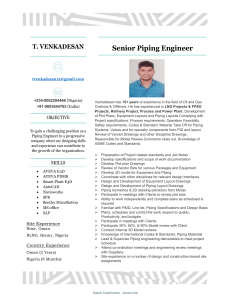 T.Venkadesan Senior Piping Engineer