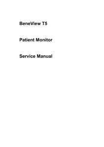 Mindray BeneView T5 Manual de Servicio