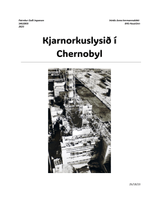 Chernobyl - Icelandic Essay 