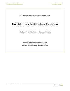 EventDrivenArchitectureOverview ElementalLinks Feb2011