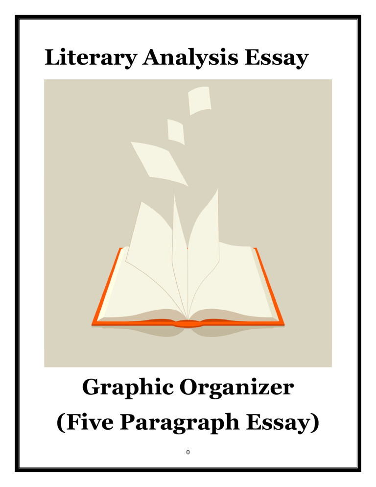 graphic organizer for literary analysis essay