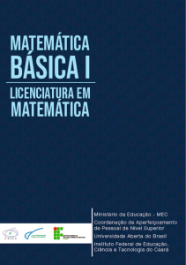 Matemática Básica I-Livro