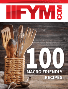 IIFYM 100-recipe ebook