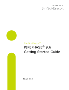PIPEPHASE Getting Started Guide