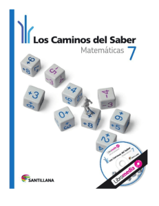 LOS CAMINOS DEL SABER MATEMATICAS 7° PDF