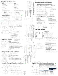 Circuits Quiz 3 Notes