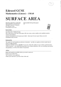 Edexcel surface-area ans