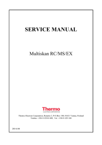 ThermoFisher Multiskan - Service manual