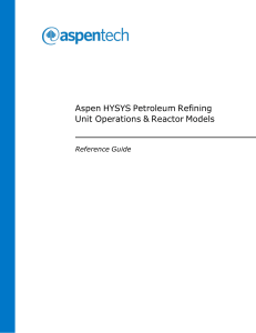 Aspen HYSYS v10 Petroleum Refining Full