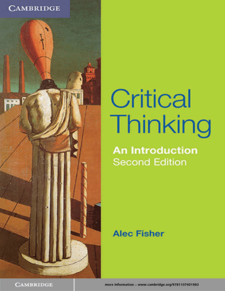 what critical thinking is alec fisher