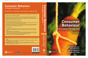 Consumer  Behaviour  A European Perspective  Third edition, Michael Solomon