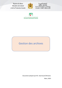 Gestion des archives : Guide pratique