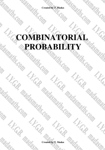combinations and permutations