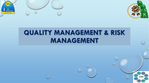 Quality & Risk management 8-9