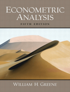 econometric analysis by william h. greene, fifth Edition