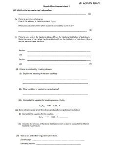 Organic Chemistry worksheet 1