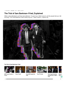 The Trial of Sam Bankman-Fried, Explained   WIRED