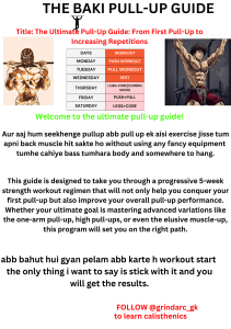 THE BAKI PULL-UP GUIDE