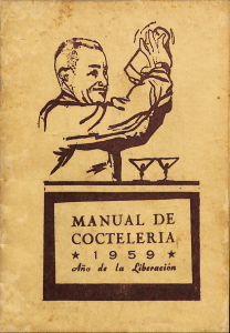 Manual de Coctelería 1959