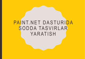 sodda tasvirlar yaratish