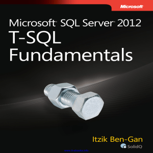 SQL Server 2012 T-SQL Fundamentals ( PDFDrive )