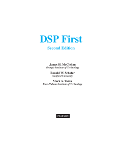 DSP First McClellan