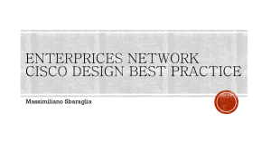 Enterprices network cisco design best practices