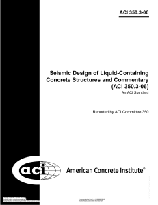 ACI 350.3-06 Seismic Design of Liquid 
