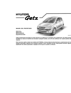 Manual de usuario Hyundai Getz (2007) (Español - 213 páginas)