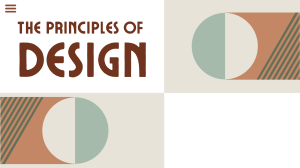 Design - Principles of Design