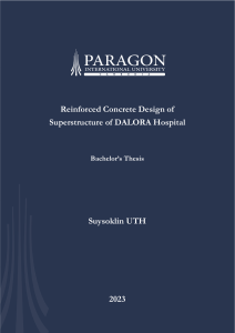 Design of Reinforced Concrete Superstructure of DALORA Hospital-Suysoklin Uth-Final Editon