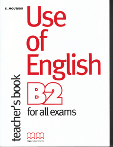 use of english b2 for all exams teacher