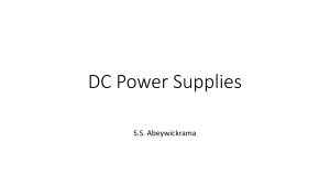 DC Power Supplies slides