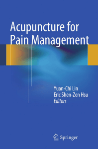 Acupuncture for Pain Management