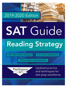 PrepVantage SAT Reading Guide 2019-2020