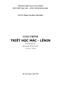 GIAO TRINH TRIET HOC