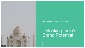 ✨AI · Exploring IBEF  Uncovering India's Brand Potential