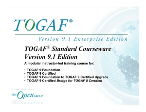 TOGAF-V91-M0-Course-Intro-V1.2