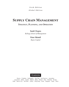 Chapter 1-Supply Chain Management