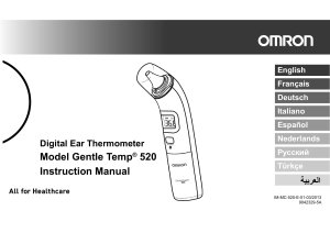 Manual-Termometru-Omron-GT520-EN