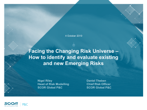 Emerging Risks: Identification & Evaluation