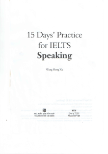 15 days practice for IELTS Speaking