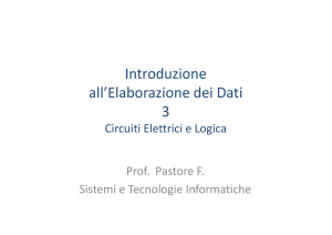 Circuiti Elettrici e Logica: Introduzione all'Elaborazione Dati