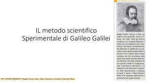 Metodo Scientifico di Galileo Galilei