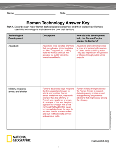 Roman Technology Answer Key