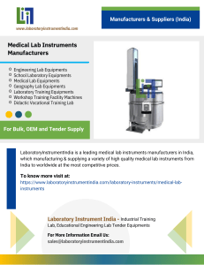 Medical Lab Instruments Manufacturers