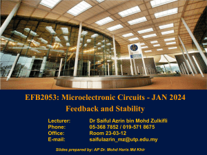 MicroE JAN24 Lecture 3 - Feedback and Stability