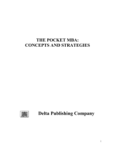 The pocket MBA